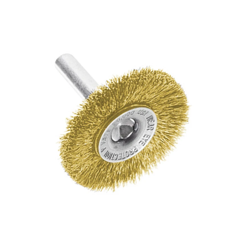 Outils de brosse de fil d'acier de retrait, perceuse d'ébavurage de roue, acier au carbone serti, tige de 1/4 ", meuleuse utile