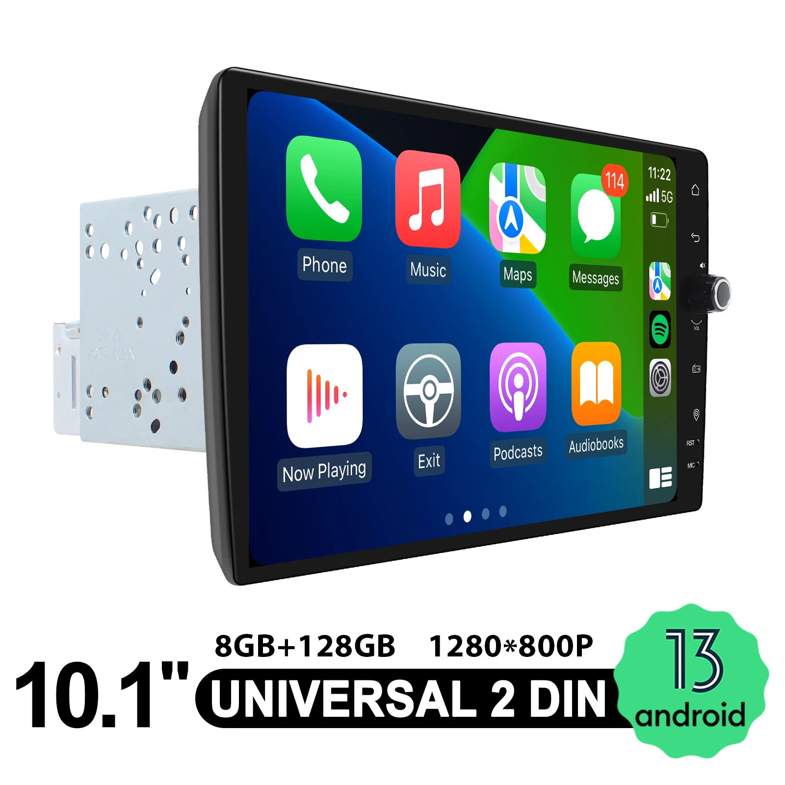 قادم جديد! RHD 10 "أندرويد 13.0 راديو ستيريو للسيارة 8 جيجابايت + 128 جيجابايت مزدوج 2 Din مشغل وسائط متعددة SWC سيارة لاسلكية اللعب/أندرويد السيارات