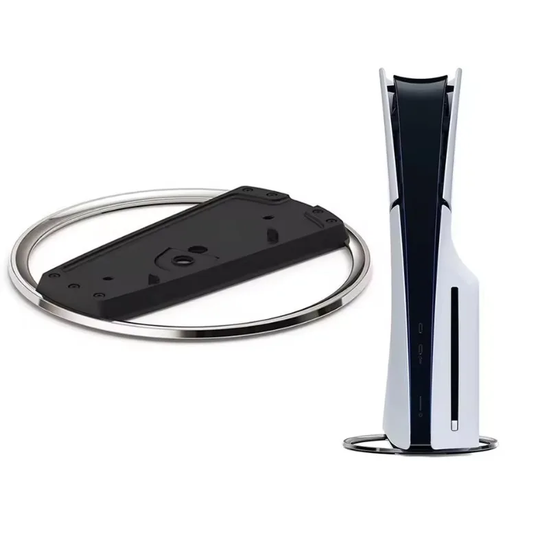 

Portable Metal Vertical Stand For Playstation 5 Pro Game Console For PS5 & PS5 Slim Digital Disk Version Anti-Slip Base Holder