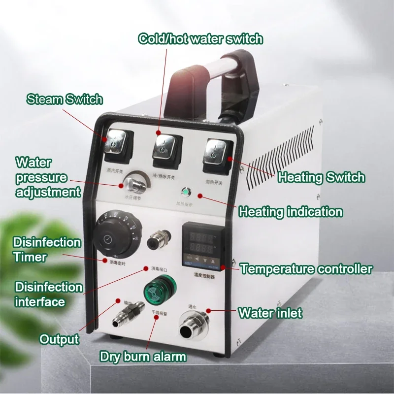 Hochtemperatur-Hochdruck-Dampfreiniger HF-Q7 Haushaltsgerät Rohreinigung Klimaanlage und Kühlschrank 220 V