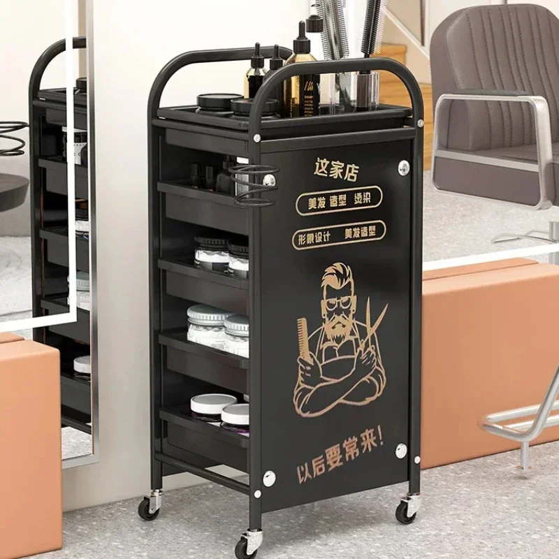 Hairdresser Tool Trolley Cart Rolling Barber Lash and Tattoo Cart for Spa and Salon Use Portable Salon Organizer