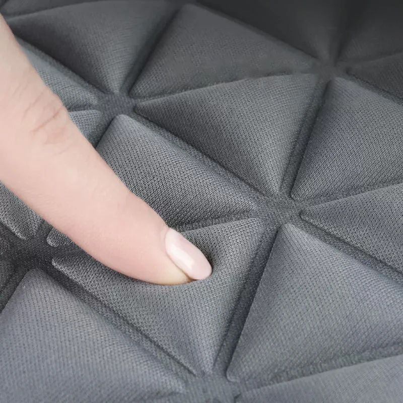 Breathable fabric car seat cover 3D triangle concave and convex embossed hip massage cover four-season universal seat cushion image 2