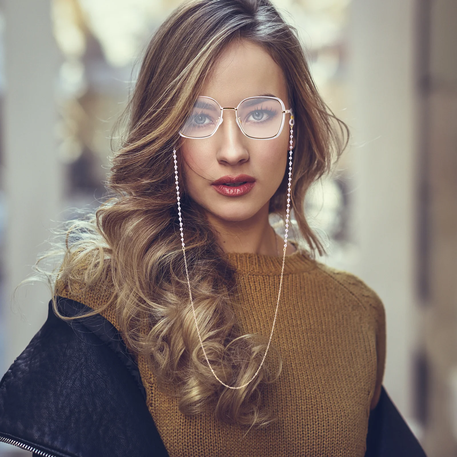 

2Pcs Pearl Glasses Chain Chic Eyewear Retainer Strap Drop Resistance Holder for Glasses Mask Outdoor Sports Eyeglass Chain