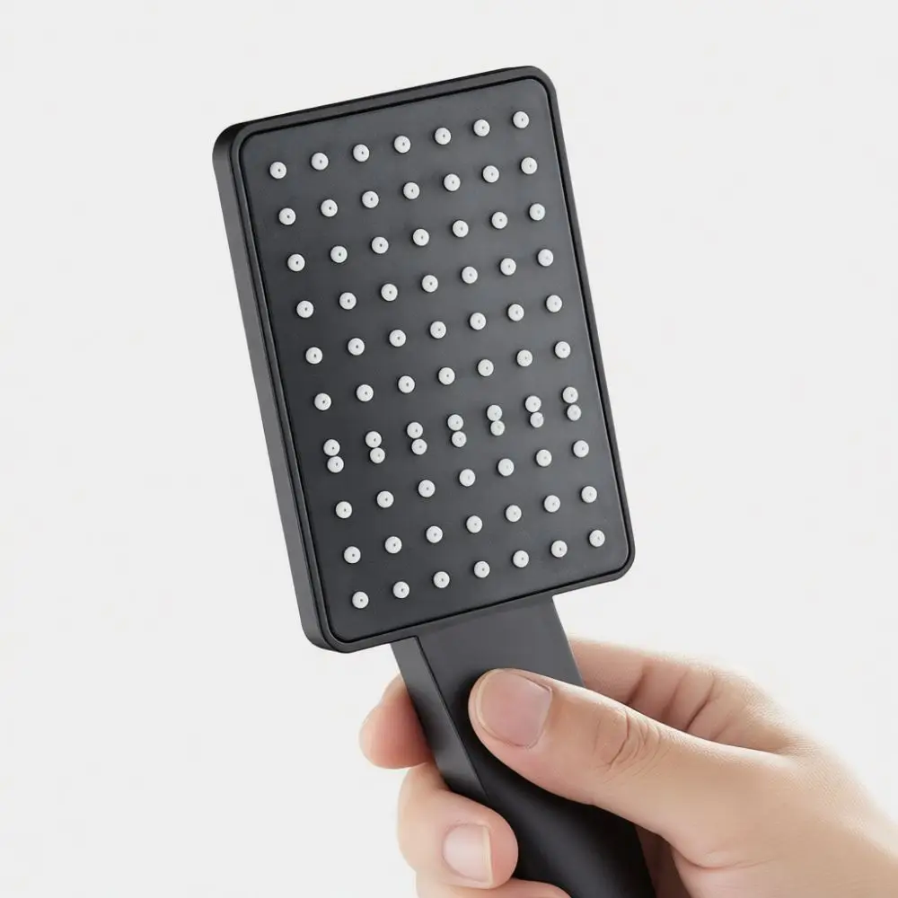 Bathroom Square Handheld Shower Head High Pressure Rainfall Sprayer Water Saving Durable Shower Fixture Easy To Install
