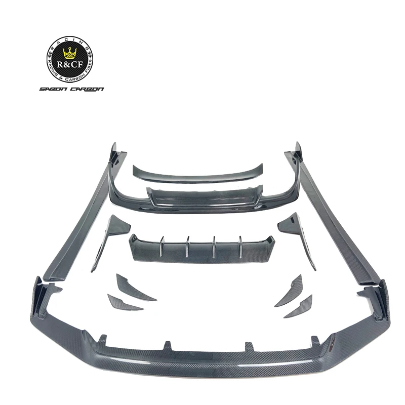 

Для 2017-18 Lexus IS250 IS300 ART Стиль Комплект кузова из углеродного волокна Комплект бампера Передний разделитель губ Боковые юбки Диффузор Спойлер Шпильки