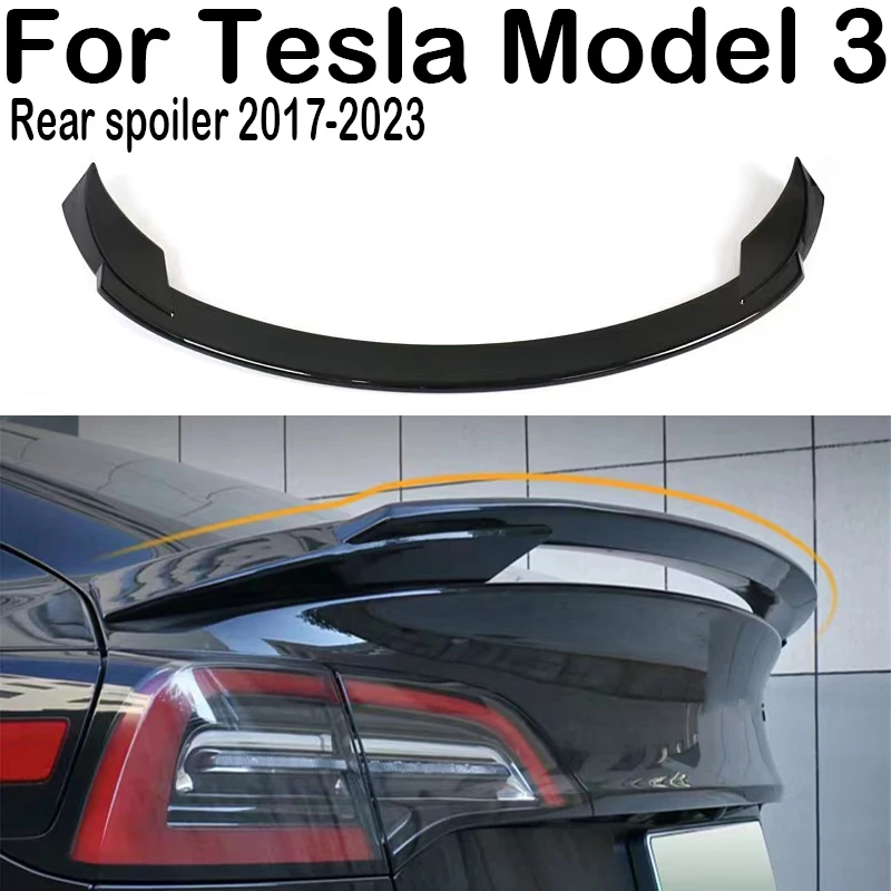 

For Tesla Model 3 2017-2023 Tesla Model Y 2021-2024 Car Rear Trunk Lid Boot Car Spoiler Wings Tuning Exterior Accessories