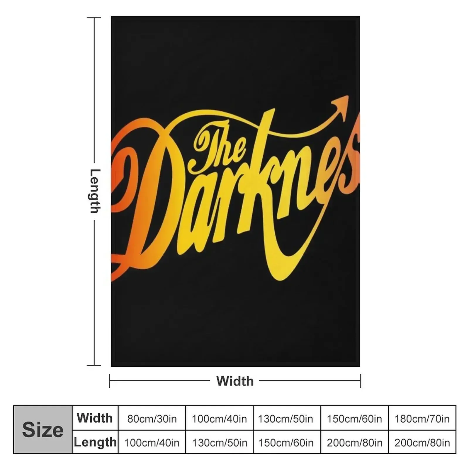 #Darkness-Official# Throw Blanket couch cozy soft plush fuzzy picnic outdoor blanket