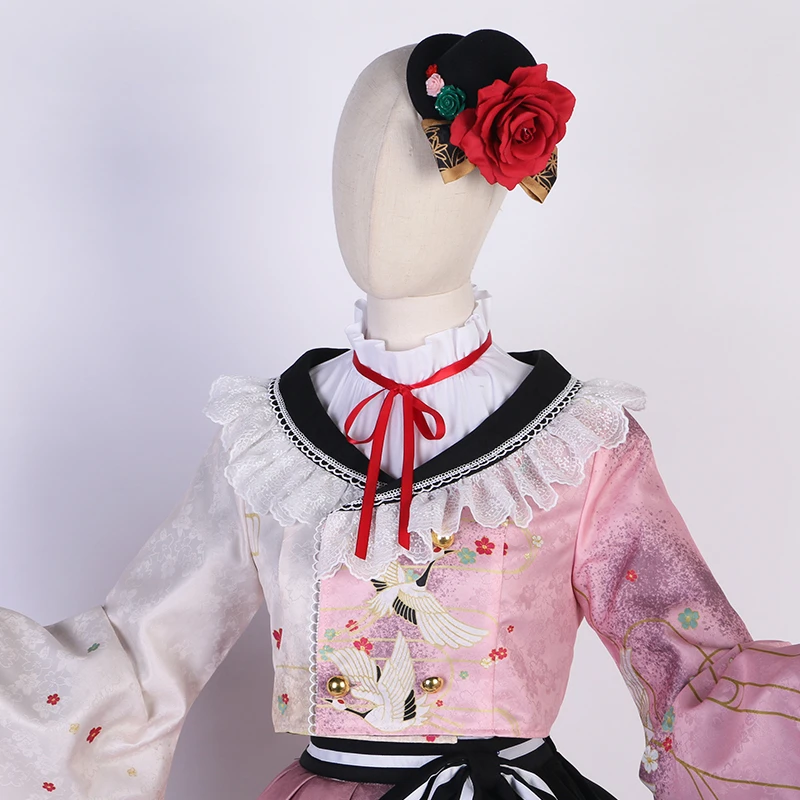 PJSK Akiyama Mizuki Cosplay Costume Project Sekai 25:00 At Nightcord Cosplay Game Cute Lolita Dress Suit Maid Clothing Halloween