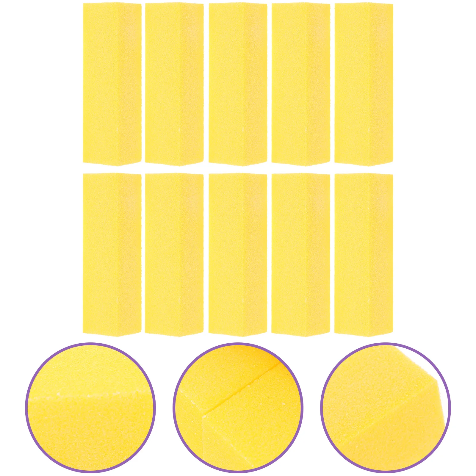 

10 Pcs Decorative Nail Files Buffer Manicure Bumper Block Toenail Buffering