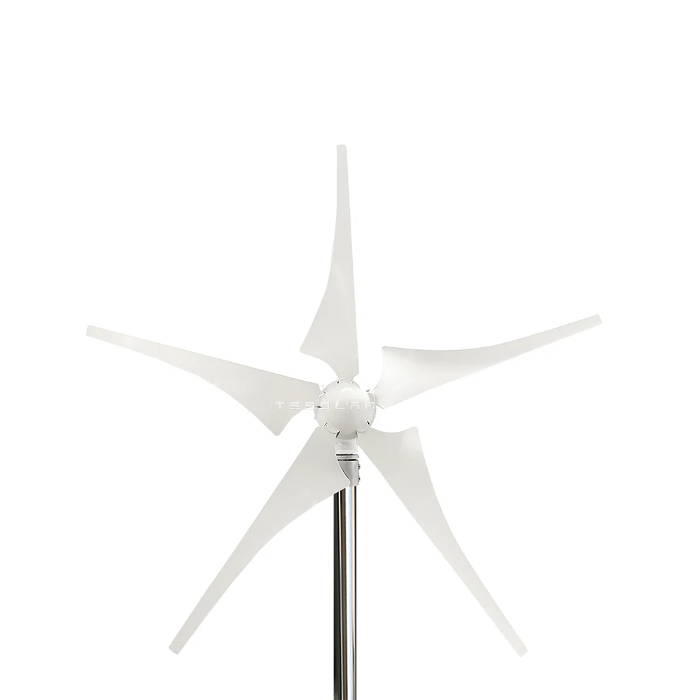 600W Wind Turbine Generator 12V 24V Small Home Windmill 3 or 5 630mm Blades LED Charge Indicator Horizontal Axis Wind Turbine