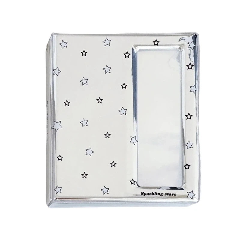 Silver Photocard Album 40 Page Photo Booth Album Cartoon Cover Picture Holders Book for Capturing Concert Experiences