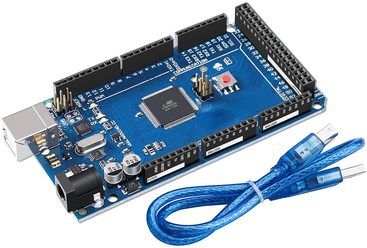 

ELEGOO MEGA R3 Board ATmega 2560-16AU+ USB Cable Compatible with Arduino IDE Projects RoHS Compliant