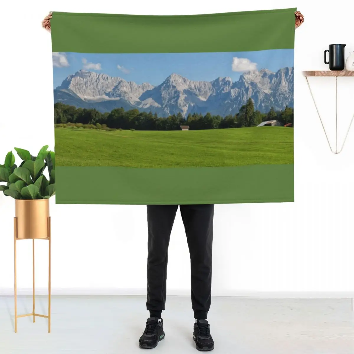 Karwendel Mountains Throw Blanket Soft Warm Blanket Gift for Men Women Adults