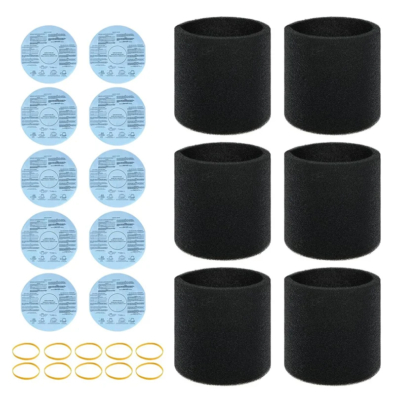 

BYBS-10Pack 90107/90137 Wet Dry Vac Filter And 6Pcs 90585 Foam Sleeve Filtter Kit For 5 Gallon And Above Shop Ands Kits For Shop