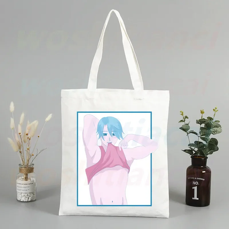 Canvas Shopper Bag com alça, Eco, dobrável, reutilizável, sacola, livro, chave, telefone, compras, fêmea, Fairycore, 90s, mulheres