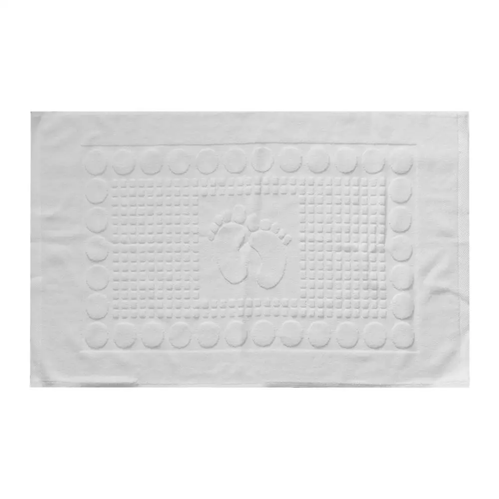 Bath Rug 50*80cm Floor Towel White 3D Feet Towel Soft Thicken Shower Mat Bathroom