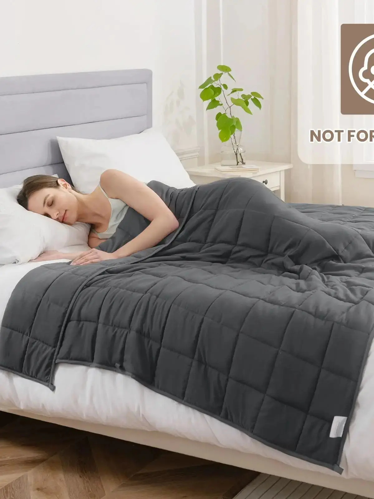 Good Nite-deken voor volwassenen, ontspanningsdeken voor slaapverbetering, ideaal voor betere slaap (4-8 kg) - afbeelding 2