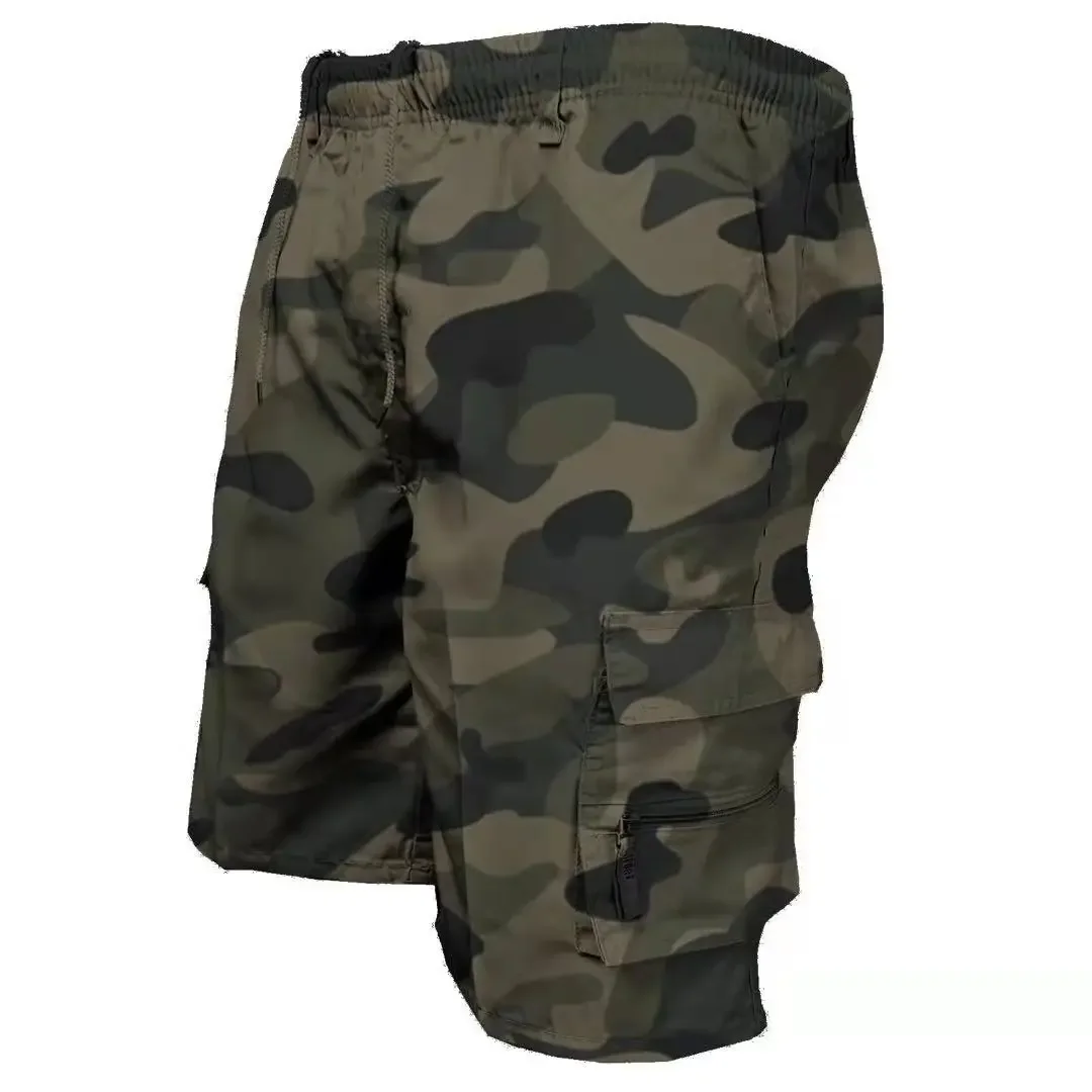 

2023 new summer Men's Cargo Pants Drawstring Tactical Pants Loose Shorts for Men Printing Jogging Short Pants