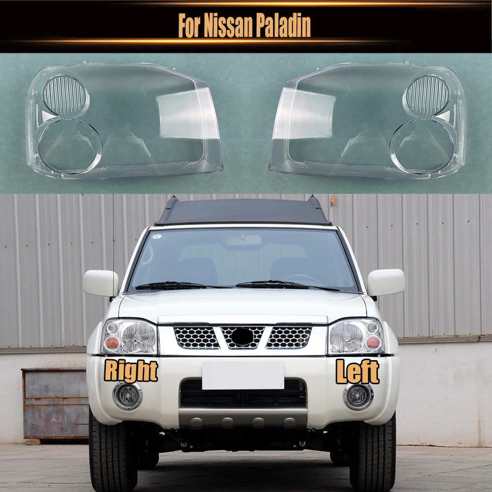 

For Nissan Paladin Front Headlight Cover Transparent Lamp Shade Headlamp Shell Lens Plexiglass Replace Original Lampshade