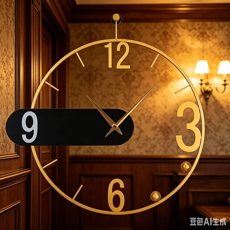 Minimalist Save Space Clock Wall Relaxing Modern Aesthetic Interior Fashion Wall Watch Art Mural Horloge Murale Salon Furniture
