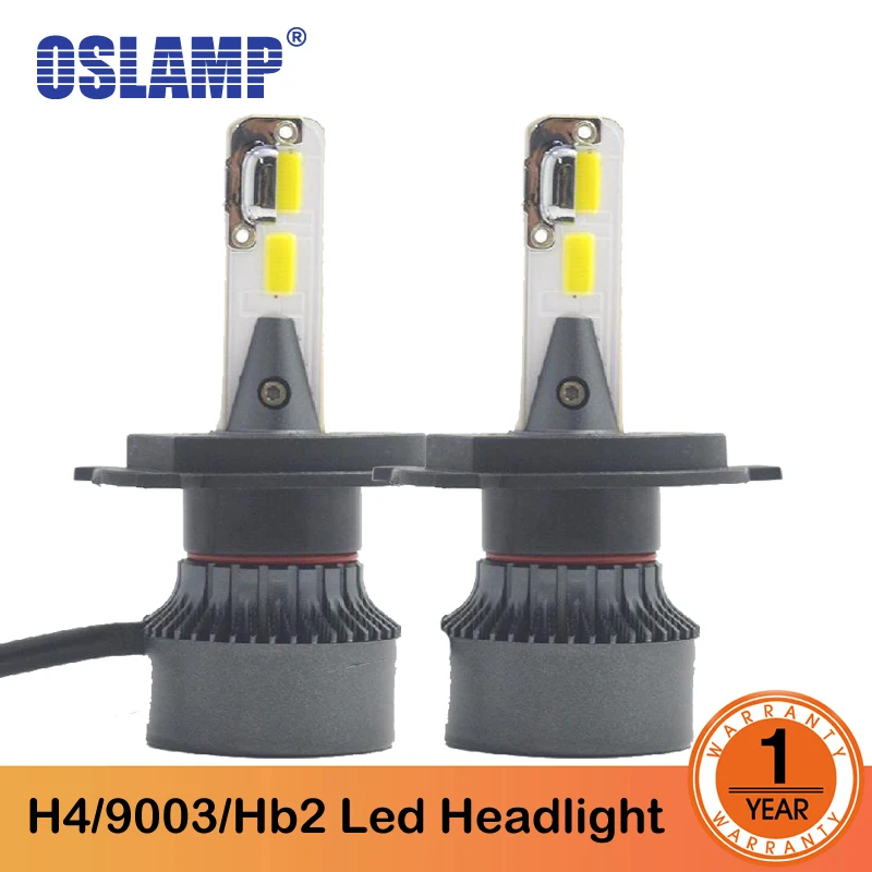 

Oslamp H4 Hi-Lo Beam Led Headlight Bulbs 72W 8000LM COB Chips LED 6500k Auto Headlamp Bulb Car Light 12v 24v