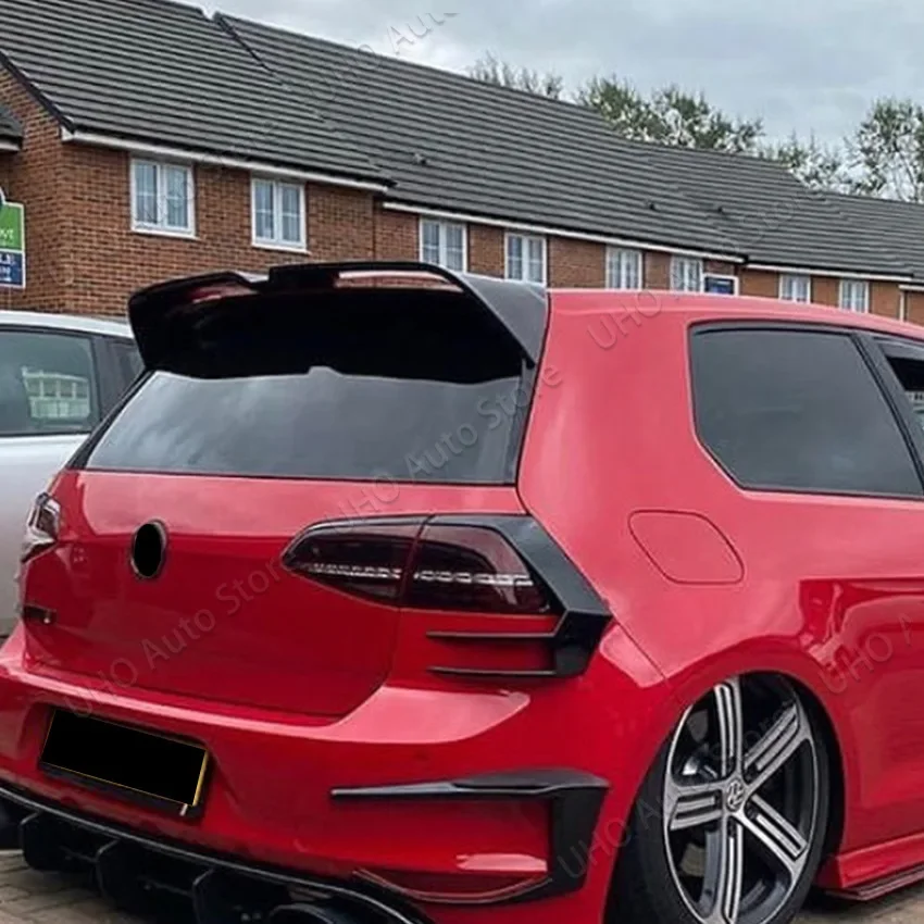 For VW Golf 7 Golf 7.5 MK7 7.5 GTI GTD R-LINE (Not Fit For Standard) Oettinger Style Rear Roof Spoiler Wing Body Kits Tuning ABS