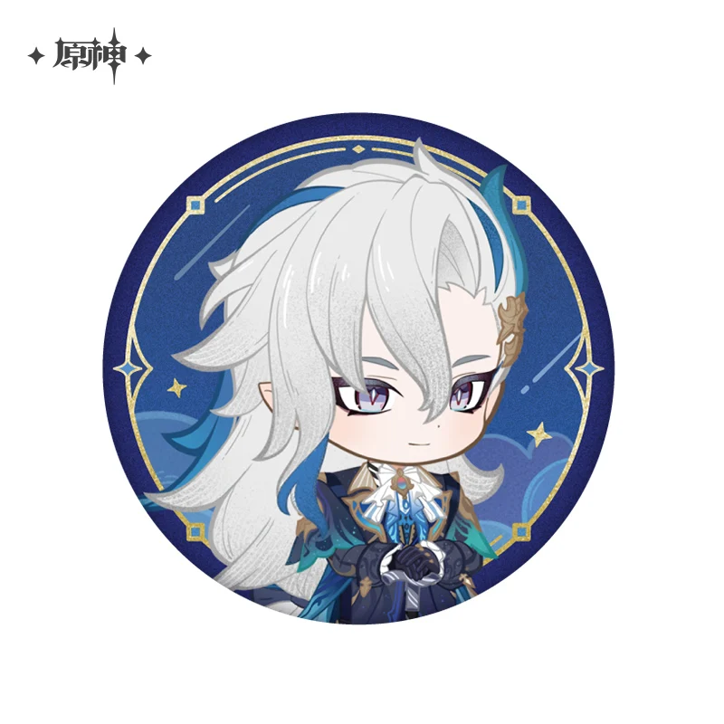 Original Official Game Genshin impact Nilou Cosplay Badge Theme Series Badge Neuvillette Nahida Wriothesley Wanderer Fans Gift