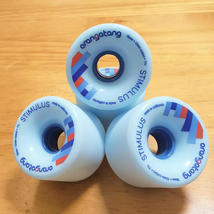 

70mm Longboard Wheel Surfskate Land Surf Skate Wheels 78a Soft Frosted PU Wheels 4 Piece