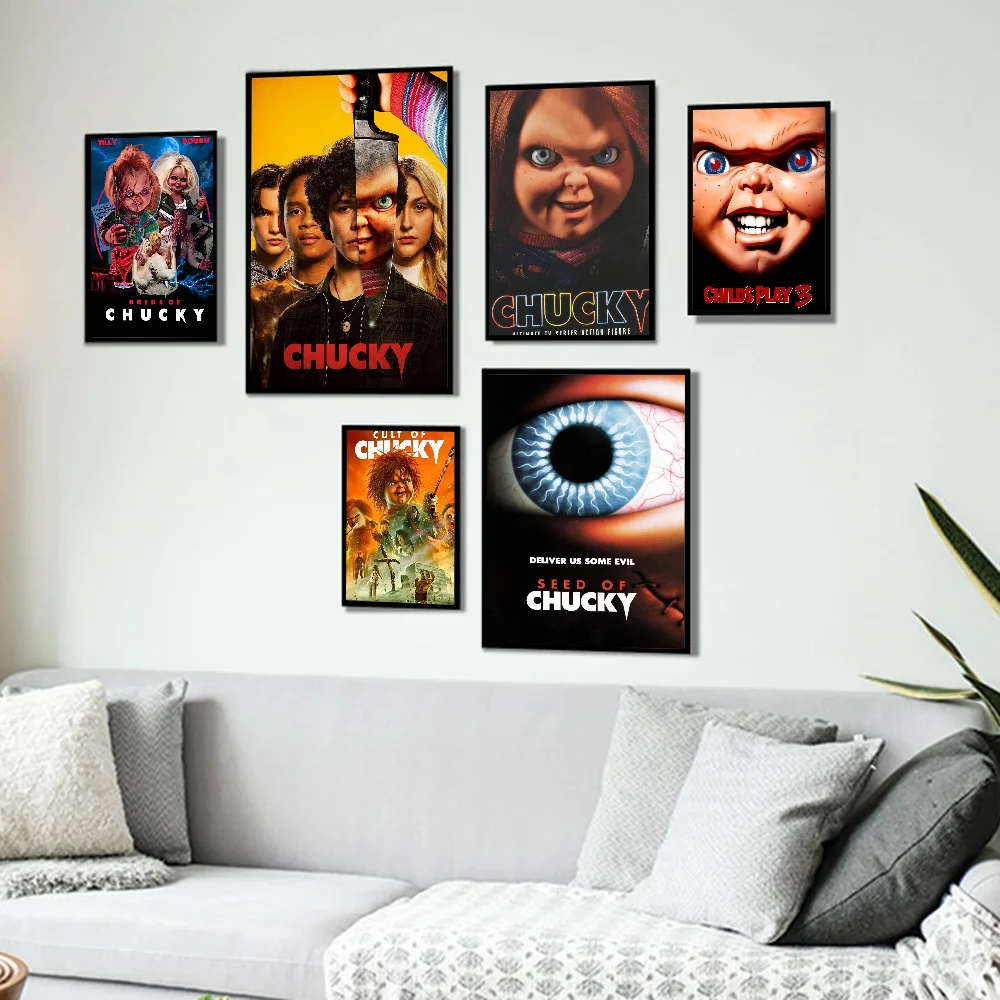 Chucky Horror Movie Anime Posters Sticky Whitepaper Prints Posters Artwork Kawaii Room Decor