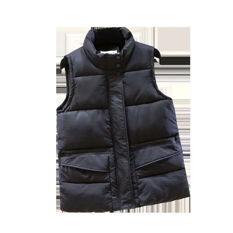 Winter Women's Parkas Cotton Padded Coats Vest Fashion Thick Down Cotton Jacket Bread Clothes Female Warm Portable Outwear