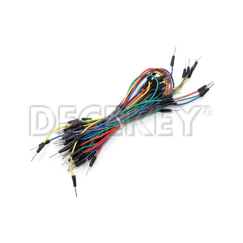 65pcs Breadboard Wires/Jumper Wires/Connector Wires/Lead Wires Breadboard Jumper Cables Male To Male Diy Electronic Kit