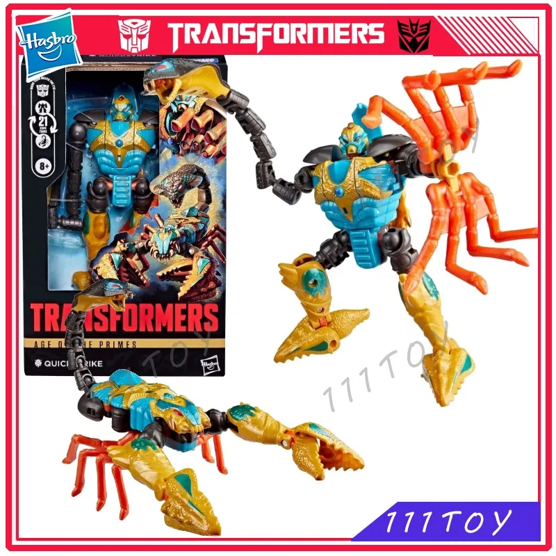 

In Stock Hasbro Transformers Classic Toys Age Of The Primes Deluxe Quickstrike Action Figure Robot Toy Collectibles Gift Hobbies