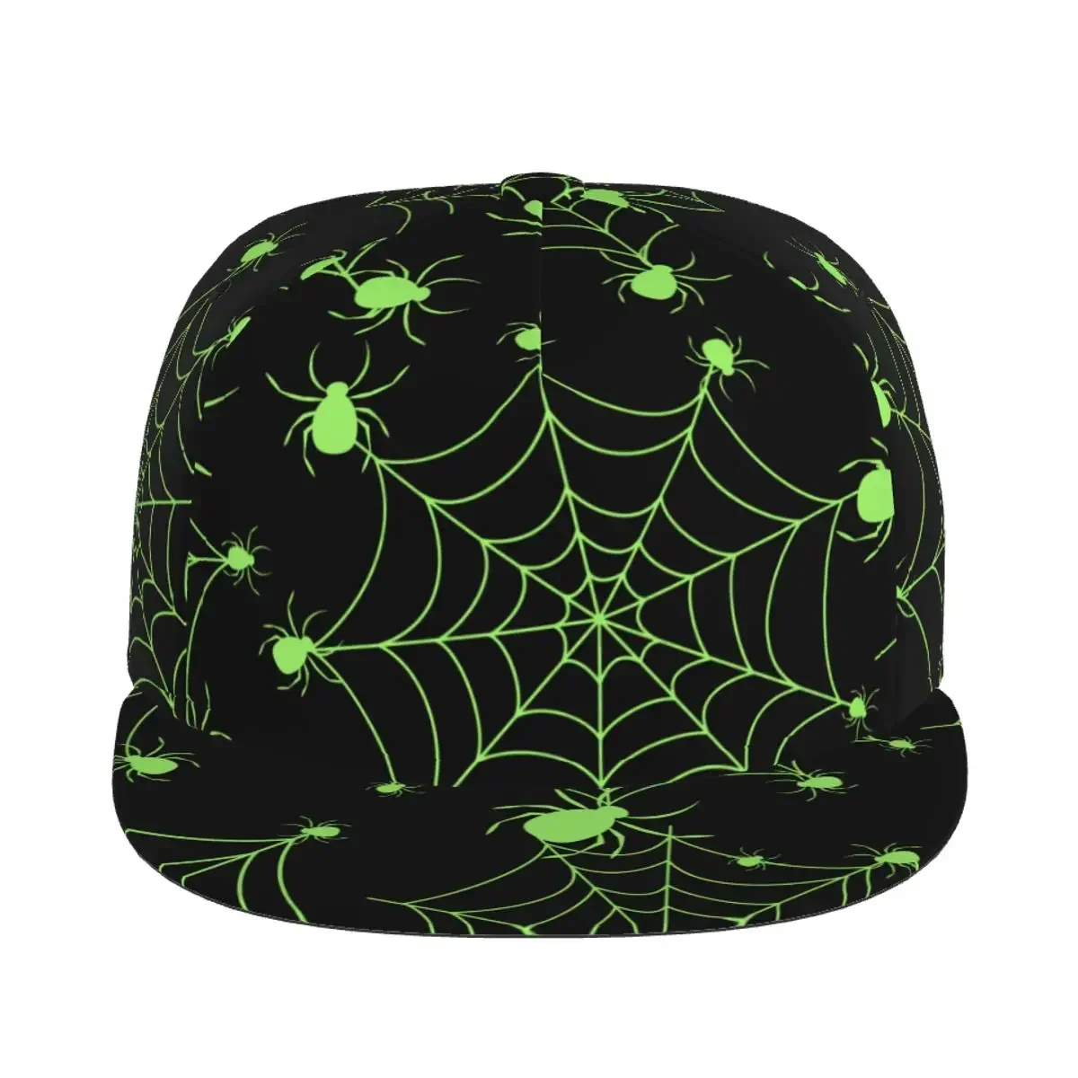 Halloween Green Spiders 3D Print Baseball Cap Casual Sun Hat Elegant Ethnic Style Fashion Stage Hip Hop Women Men