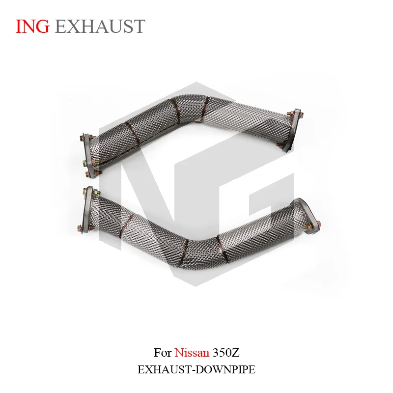 ING Catless Downpipe exhaust for Nissan 350Z 3.5l V6 VQ35 Header Branch Tube Engine Power u8 Race Heat Shield Converter Pipe