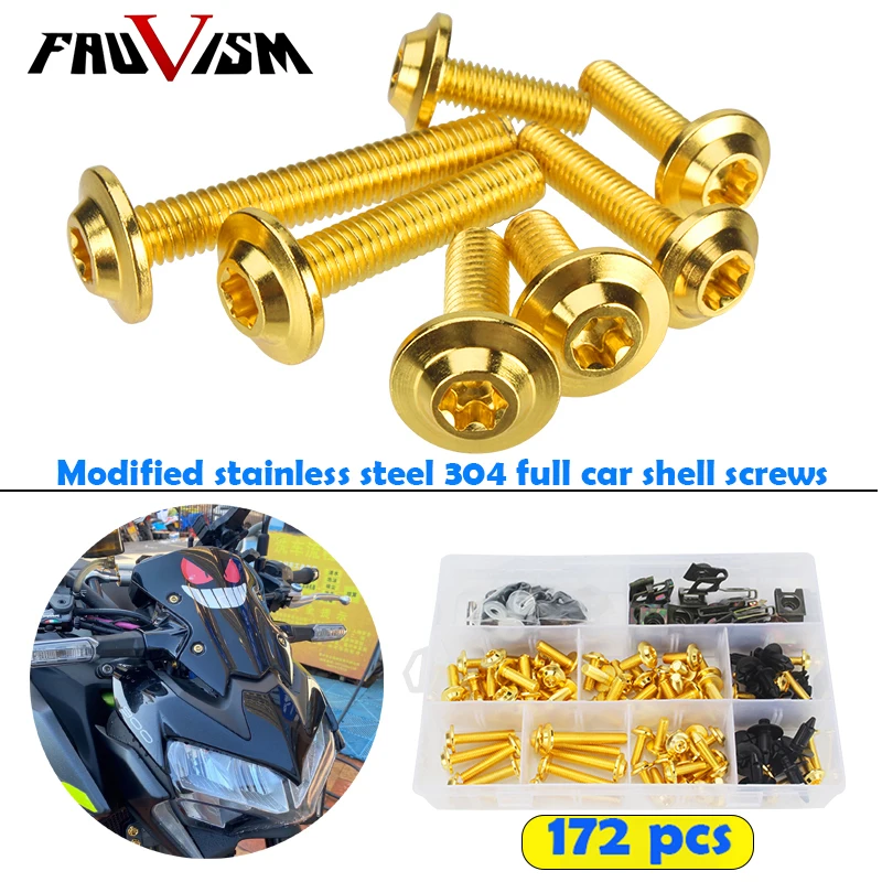 

Fairing Bolts Screws Kit Nut Clips for Honda CBR1100RR CBR900RR CBR1100XX CBR400RR CBR954RR CBR 400RR1100XX 1000RR 954RR 900RR
