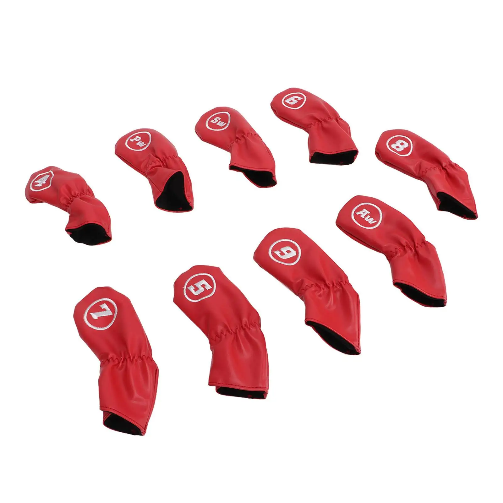 Headcovers numerados Dustproof do ferro, tampas do clube do golfe