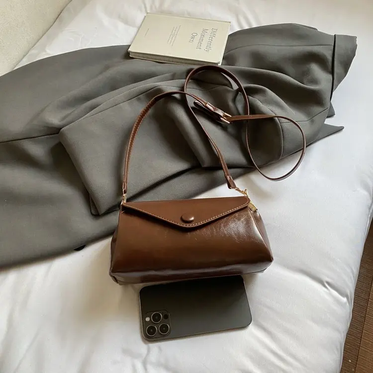 

Новинка 2026: Ретро-сумка кросс-боди для женщин, простая, высококачественная, универсальная наплечная сумка