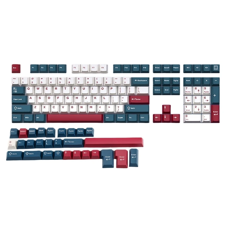 136Key Mech Soldier Keycap Collection PBT Original Keycaps 2 Color Injections for Typing Precisions and Aesthetic