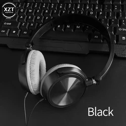 Wired Headphones Over Ear Headsets HD Sound Bass HiFi Sound Music Stereo Earphone Flexible Adjustable Headset for PC Phone