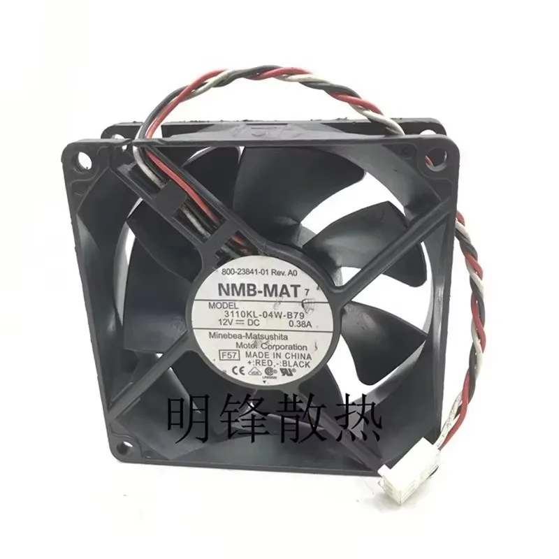 

Original 3110KL-04W-B79 80 * 80 * 25MM 8CM 12V 0.38A 3-wire dual ball chassis power cooling fan