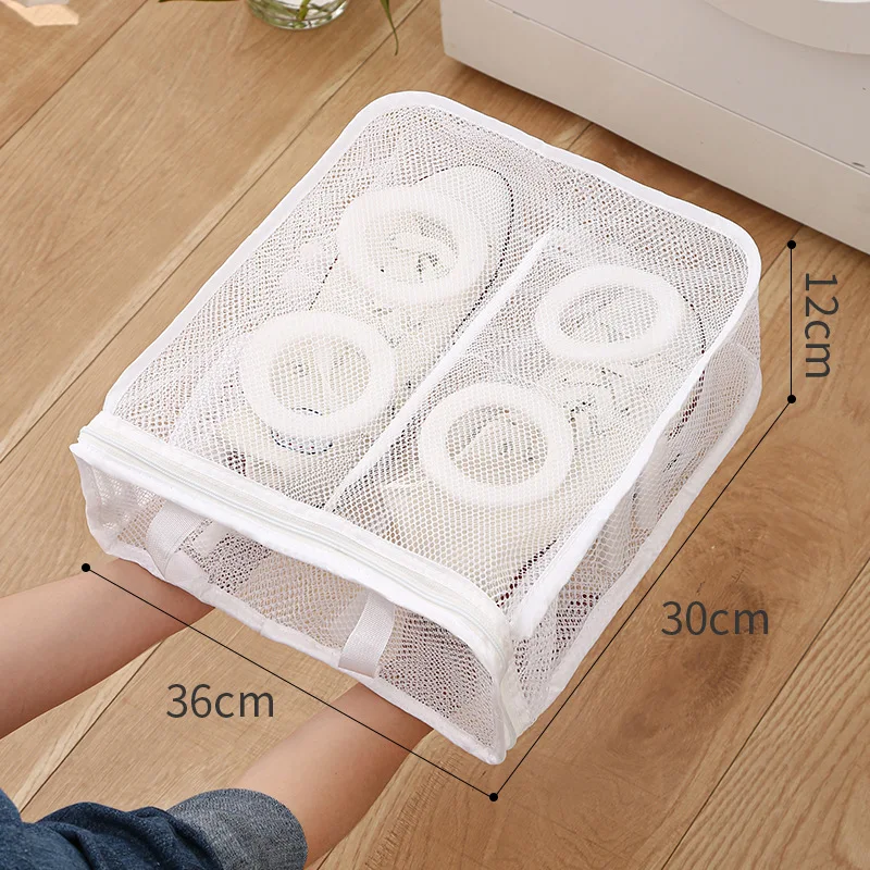 Anti-deformation Shoe Washing Bag Lazy Person Thick Shoe Cover Net Bag Washing Machine Special Shoe Bag Hanging Drying Net