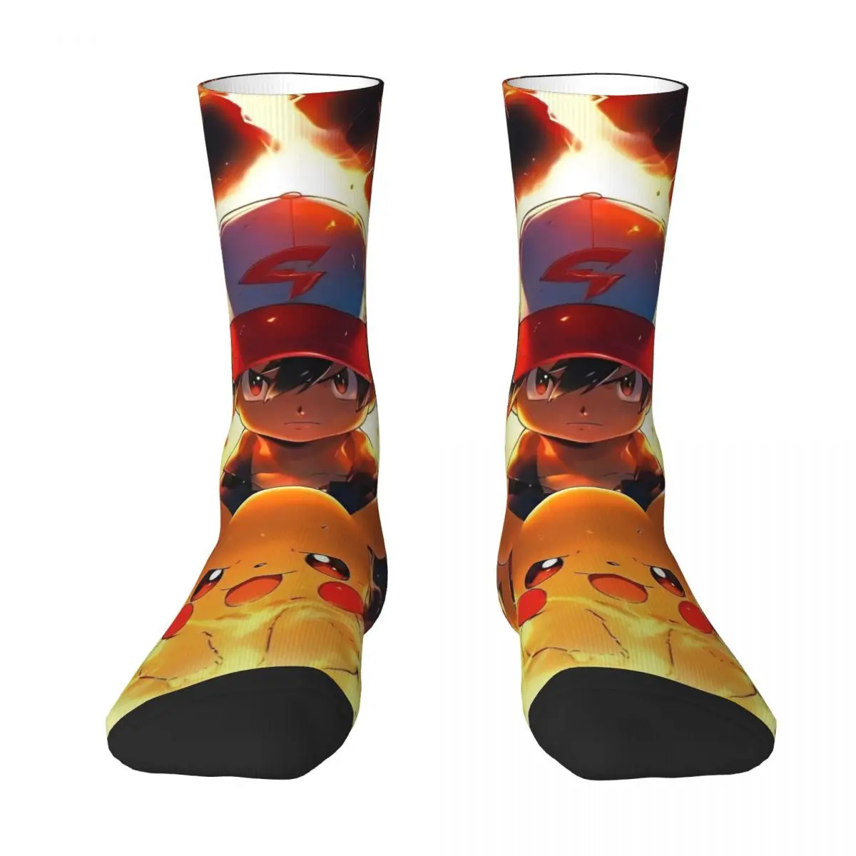 Pokemon MINISO Socks Fashion Stockings Couple Comfortable Running Socks Autumn Design Non Slip Socks