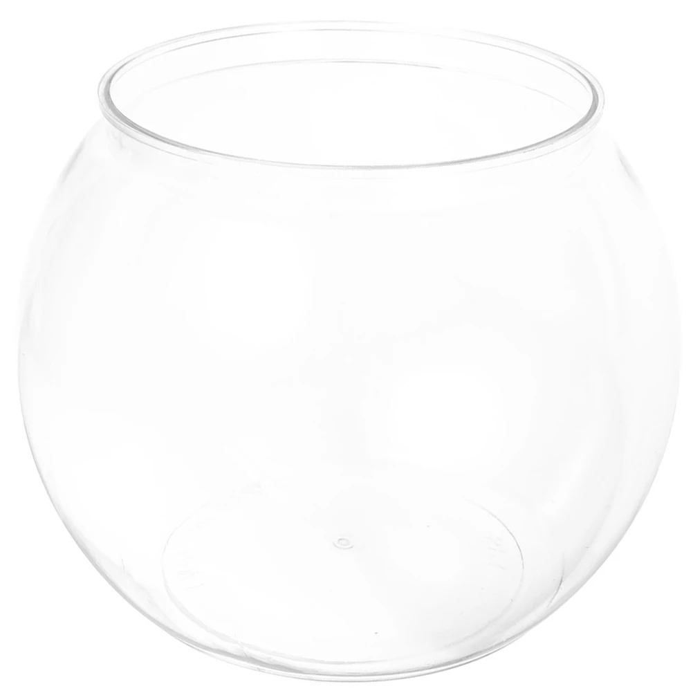 

Clear Desktop Fish Tank Durable Plastic Globe Fish Bowl Tabletop Micro Landscape Vase Decoration Tabletop Ornament