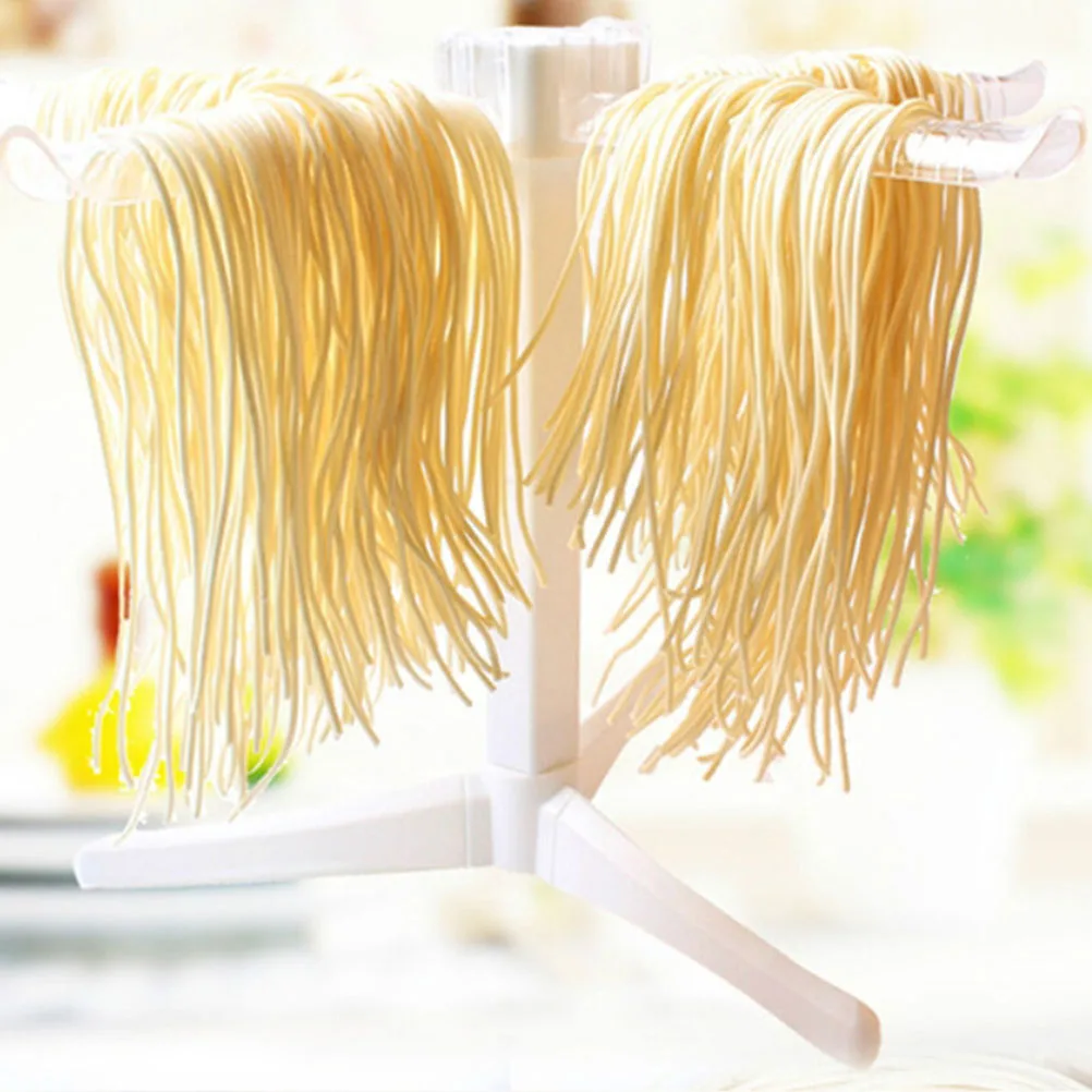 

Removable Noodles Drying Rack Spaghetti Dryer Stand Pasta Drying Hanging Holder Plastic Home Kitchen Supply (White)