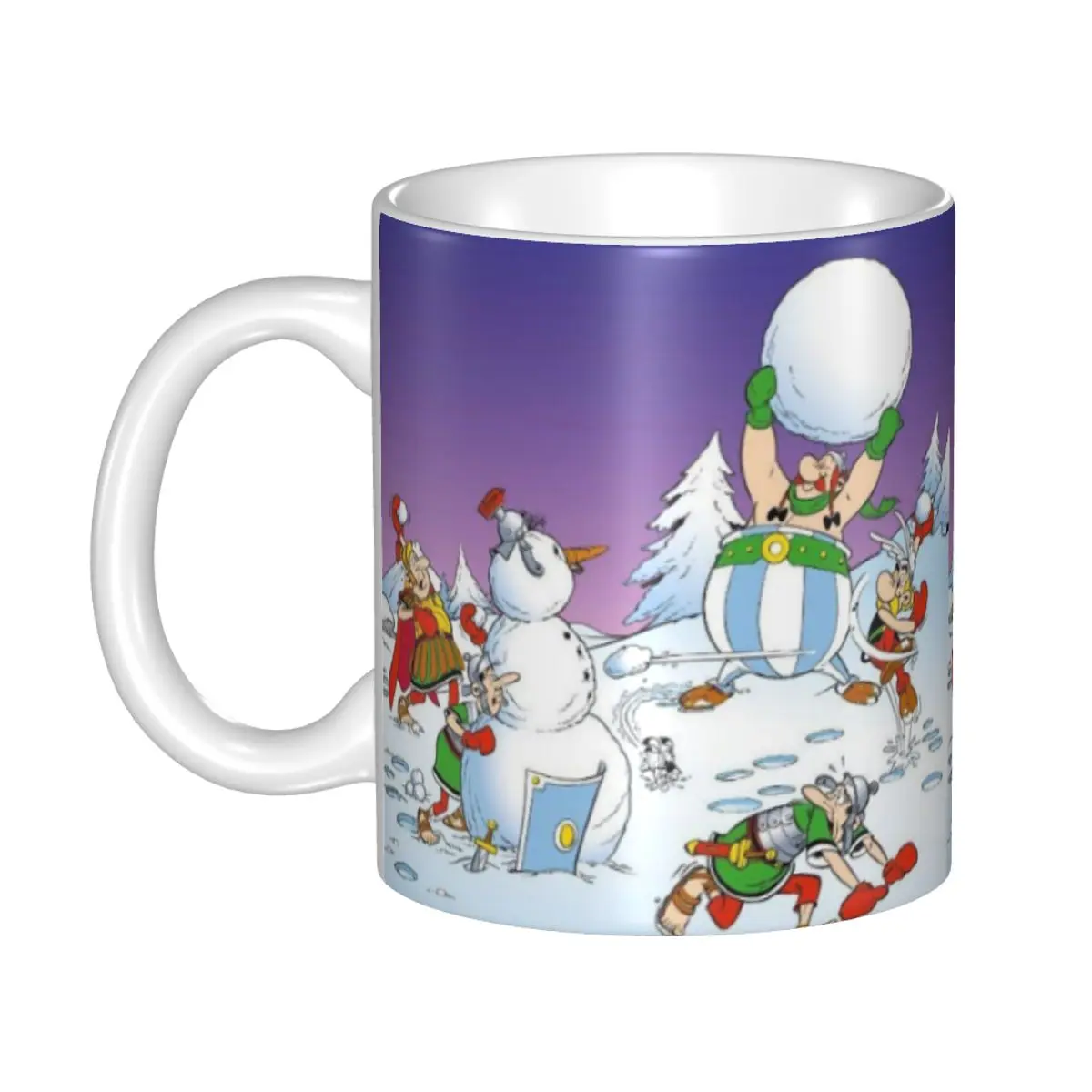 Taza de café de cerámica Asterix Obelix, bonito regalo de cumpleaños para jugadores, taza para volver a la escuela