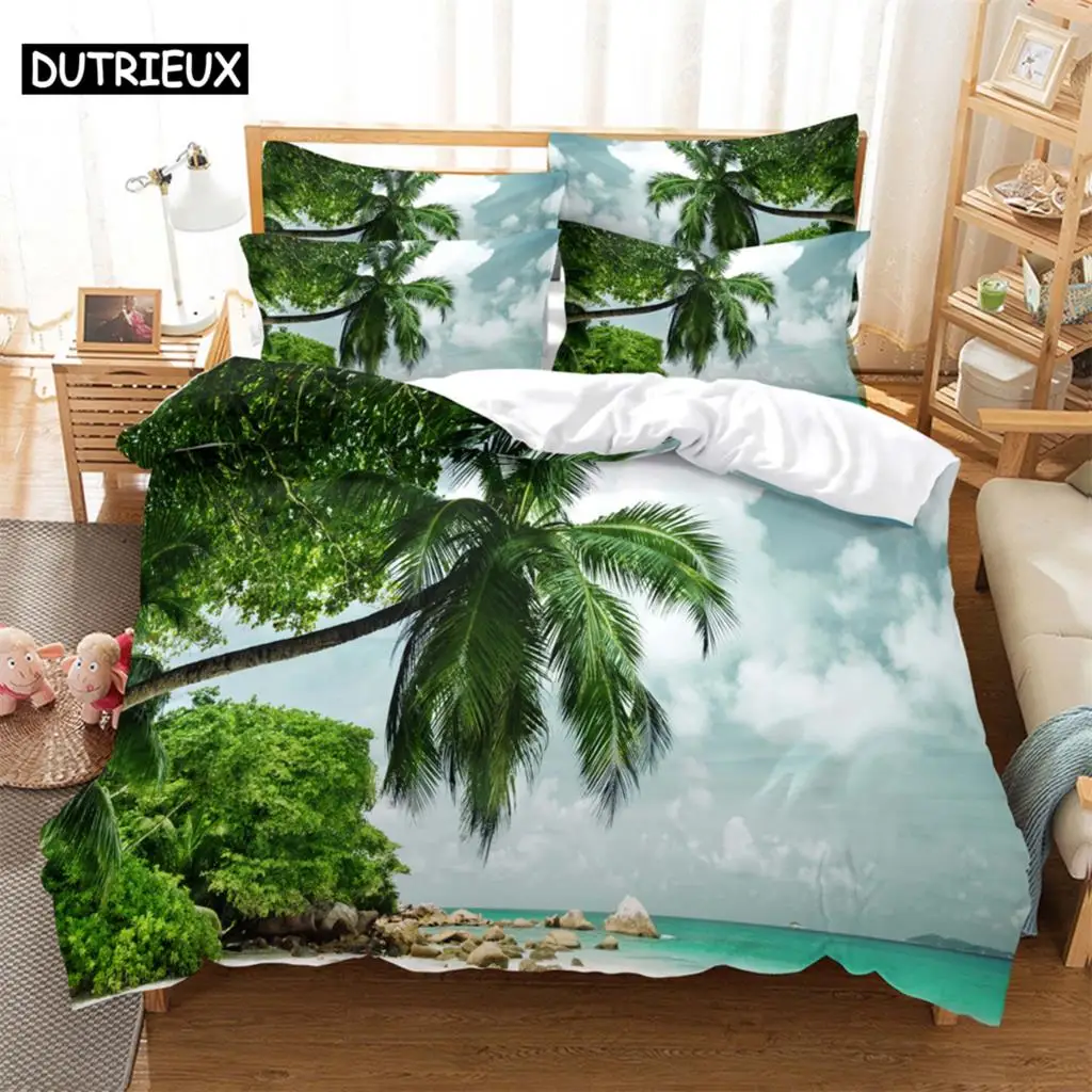 

Tree 3D Digital Bedding Sets Home Bedclothes Super King Cover Pillowcase Comforter Textiles Bedding Set bed cover set