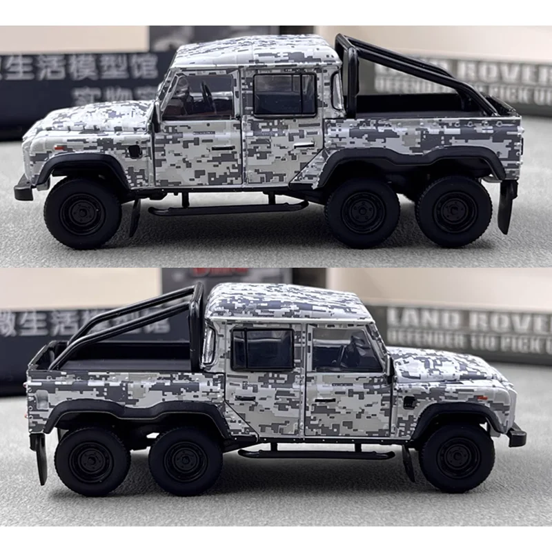 BM 1/64 Land Rover Defender 110 6x6 2016 Vehículo de motor de juguete de aleación Diecast Metal modelo regalo