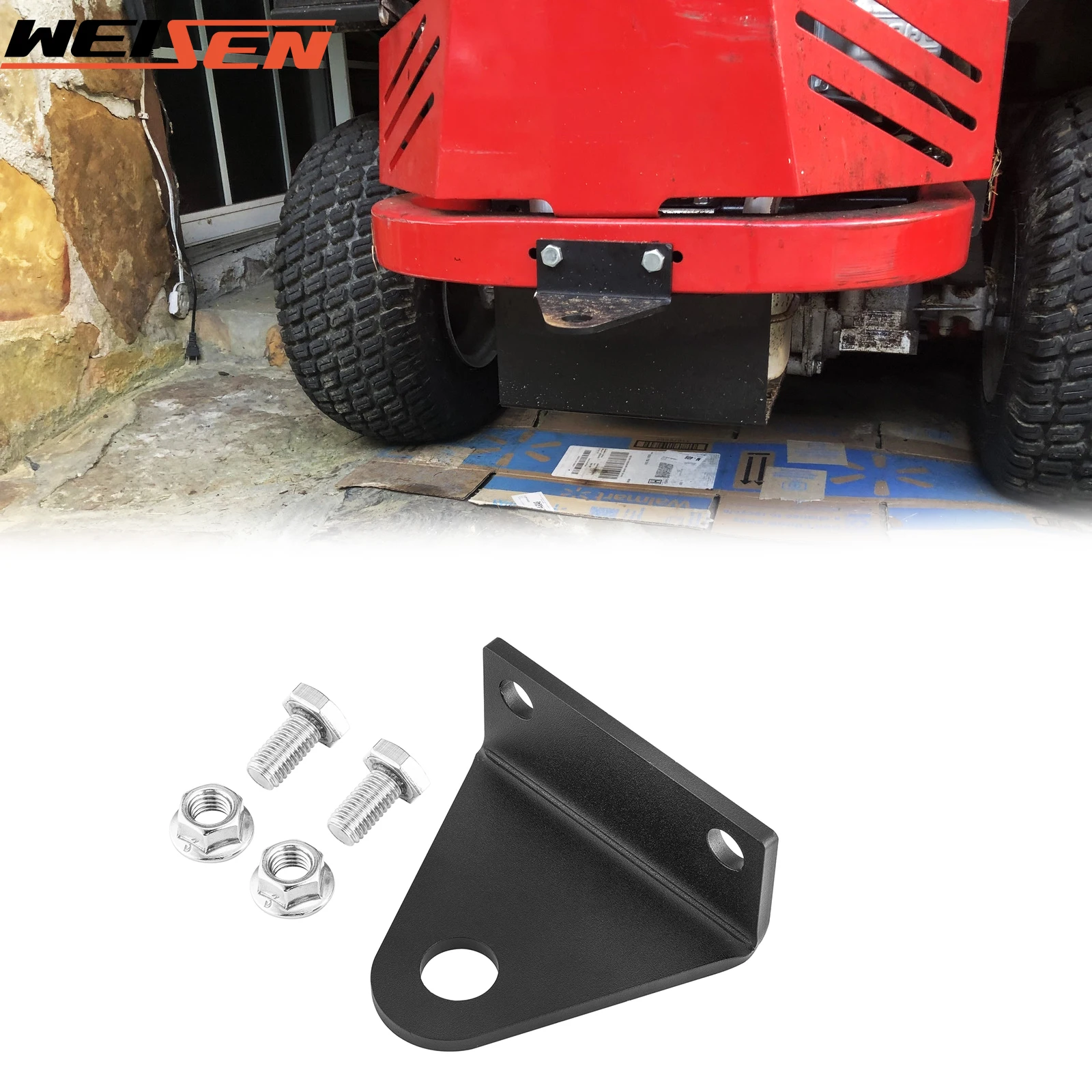 

Universally 3 Inch Trailer Hitch Mounting Bracket for Existing Holes on The Back of RZT42 RZT50 RZT54 2012+ Models Accessories