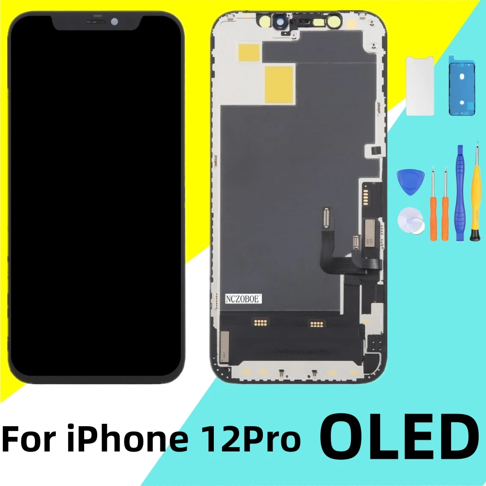 OLED For iPhone 12Pro LCD Screen Display 3D Touch Digitizer Low Power Consumption Assembly Replacement Parts