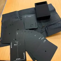 1Pack Good-looking Black Playing Cards，Minimalist Playing CardsinsWind Party Board Game Holiday Party Game